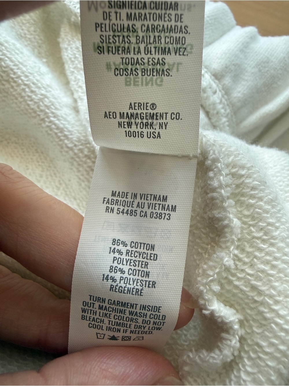 Aerie Go-To Fleece Short in Soft Muslin - Picture 5 of 10